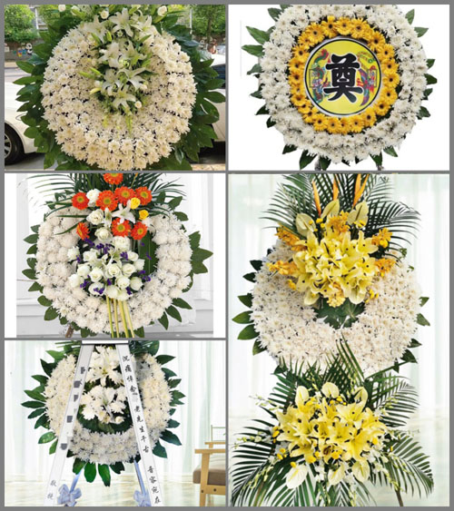 四川甘孜丹巴县章谷镇花圈速递